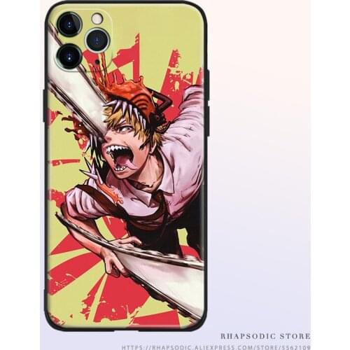 Denji Chainsaw Man Anime Soft Silicone TPU Phone Case Cover Shell For IPhone SE 6 6s 7 8 Plus X XR XS 11 12 Mini Pro Max