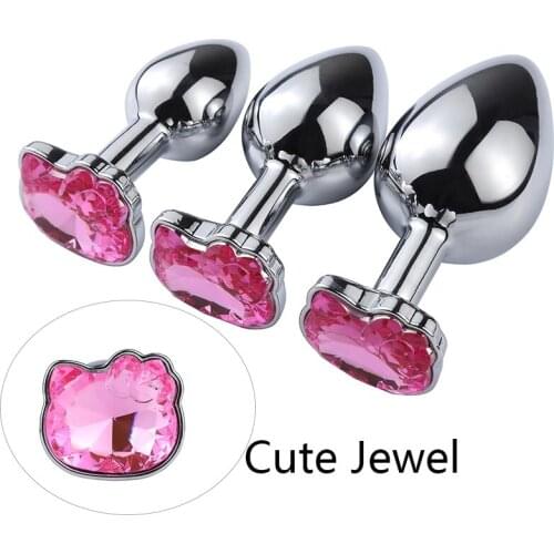 New Lovely Type Metal Anal Plug for Men and Women with Sexy Anal Sex Toy Sex Game Couple Butt Plug Adult Sex Products
