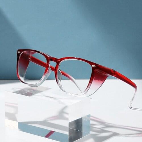 Red Square Nail Blue Light Blocking Glasses PC Lens TR90 Goggles Anti-Pollen allergy Anti Dust Windproof Eyewear