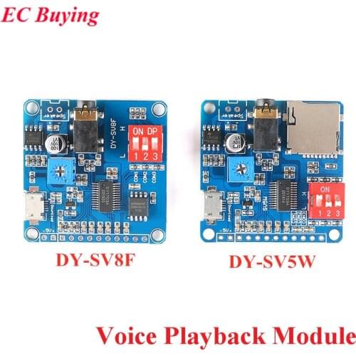 Voice Playback Module Board MP3 Music Player 5W MP3 Playback Serial Control For Arduino DY-SV17F DY-SV5W DY-SV8F