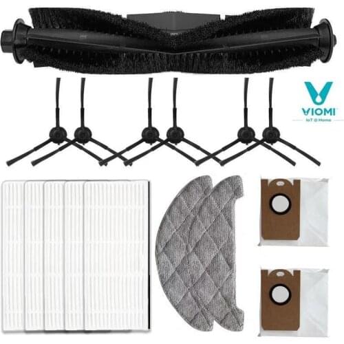 Dust Bags Mop Cloths Side Brush Roller Brush Filter for XIAOMI VIOMI S9 Robot Vacuum Cleaner Accessories
