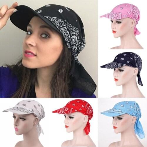Women Men Unisex Cotton Hat Fashion Square Scarf Cap Soft Headscarf Baseball Cap Outdoor Brim Sunshade Hats Gift Hip Hop
