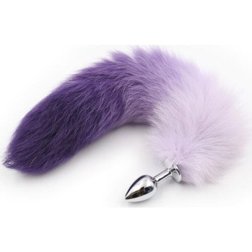 Adults Products Porno Sex Silicone Anal Sex Toys Fox Tail Anal Plug Adult Toys Stainless Butt Plug Erotic Toys for Adults 18