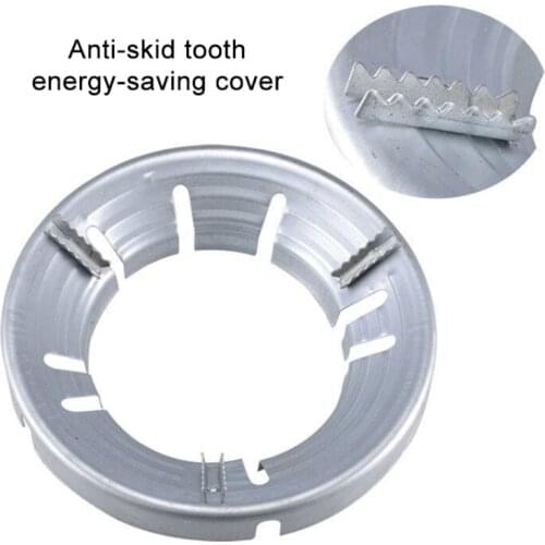 Gas Stove Fire Ring Stainless Steel Accessories Insulation Gas Stove Cover Ring Reducer Pot Rack Energy Saving 8 Holes Windproof