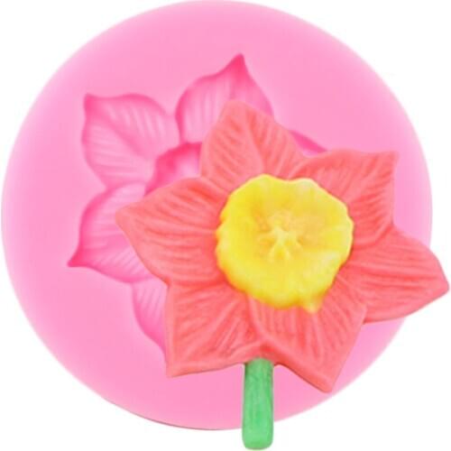 3D Flower Fondant Silicone Molds Cupcake Topper DIY Party Cake Decorating Tools Polymer Clay Candy Chocolate Gumpaste Moulds