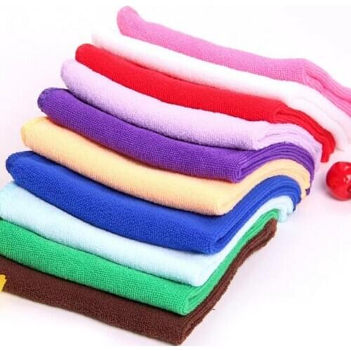 5pcs 25×25cm Cleaning Cloth Towel Cleaning Duster Microfiber Car Wash Towel For Car Hair Hand