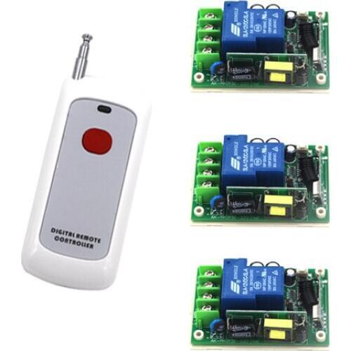 AC 85V-250V Motor RF Wireless Remote Control Switch System,315MHZ 110V Remote control 30A Relay Receivers SKU: 5296