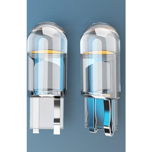 Cob Glass W5W Led T10 Newest Car Light 6000K White Car Automobiles License Plate Lighting Dome Reading Trunk Drl Bulb Style 12V