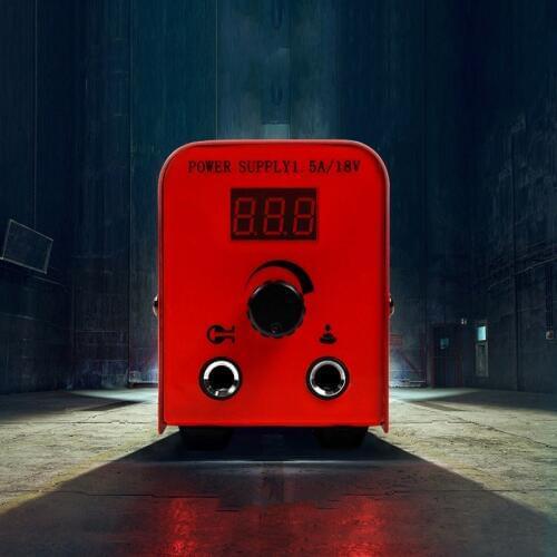 Economical Digital Tattoo Machine Power Supply Power Unit 18V Black and Red