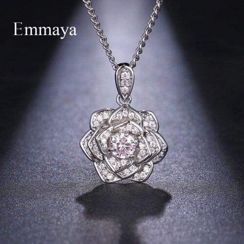 EMMAYA New Trendy Multilayer Flower AAA Cubic Zircon For Women Exquisite Necklace Fashion Jewelry Birthday Present