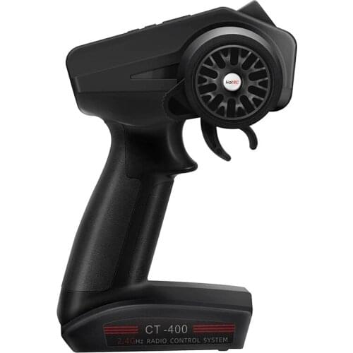 HotRC CT-400 4CH Radio Transmitter 2.4GHz 4 Channels One Hand Control 400M with Receiver for RC Car Boat Tank