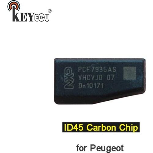 KEYECU New virgin ID45 Carbon Chip Transponder Remote key Chip Car key Blank Chip for Peugeot