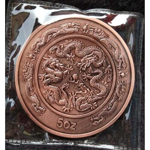 Chinese Rare Collections dragon statue Commemorative coins