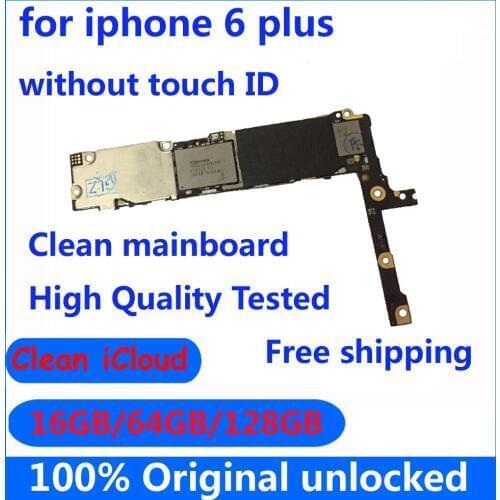 Clean icloud motherboard for iphone 6 plus 6p 16gb 64gb 128gb IOS System mainboard without touch ID Top quality logic board