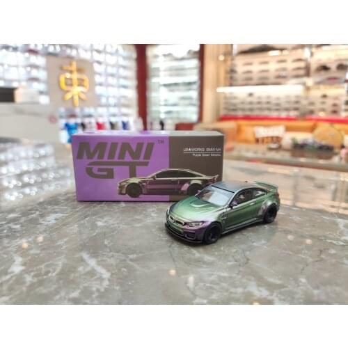 1/64 Alloy Die-casting Simulation Car Model Bmw M4 Metallic Green Purple High-end Collection Childrens Toy Gift Family Display
