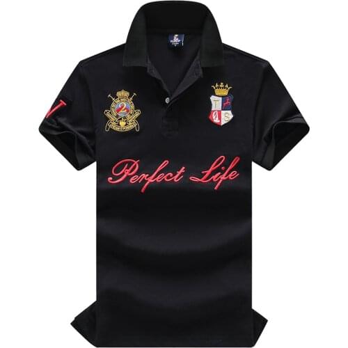 Mens Polo Shirts 100% Cotton High Quality Embroidery Logo Short Sleeve Tops Oversized European Size Breathable Mens Clothing