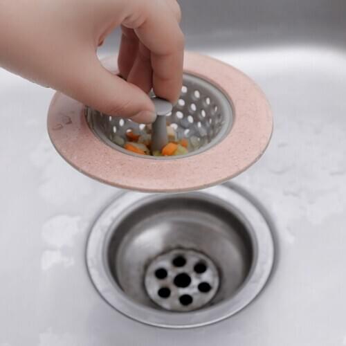 New Silicone Kitchen Sink Strainer Filter Bathroom Shower Drain Sink Drains Cover sink colander Sewer Hair Filter strainer