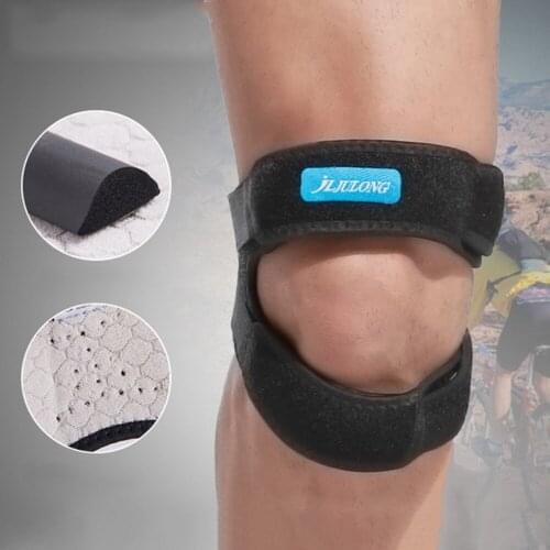 Patella Kneecap Band Adjustable Silica Gel Knee Brace Breathable Knee Pads Hiking Running Sports Cycling Knee Support