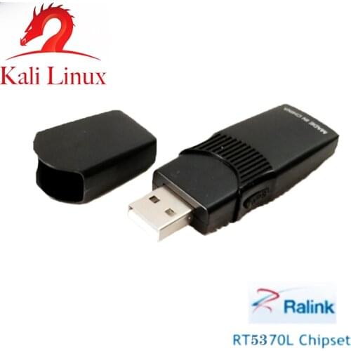 RT5370 Chipset 150Mbps Wireless Network Card USB WiFi Adapter For Windows / 7/8/10 / Kali Linux/Ubuntu/Monitor/AP Mode
