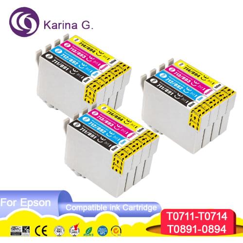Compatible for T0891 T0711 Ink Cartridge suit For Epson Stylus D78 D92 D120 DX4000 DX4050 DX4400 DX4450 etc