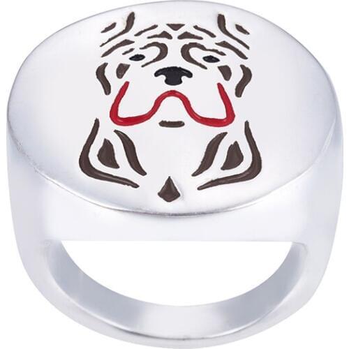 Cane Corso ring with color selection enamel jewelry lovers and owners-Pet