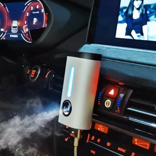 Air humidifier eliminate static electricity clean air Care for skin Nano spray technology Mute design LED lights Car humidifier