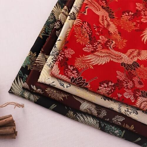Vintage brocade jacquard sewing garment fabrics designer for patchwork cheongsam and kimono seams