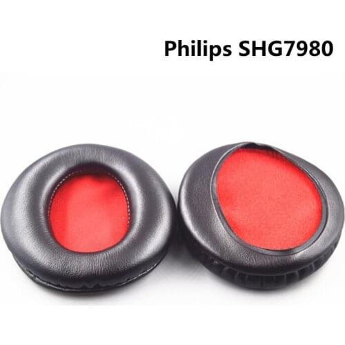 Replacement Earpads Earmuff Cushion for Philips SHG7980 Soft PU Leather Ear Pad Earphone