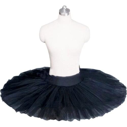 Jupe Tutu de Ballet professionnelle Costume classique pour adulte robe de danse 7 couleurs, 6 couches design en fil dur vestido