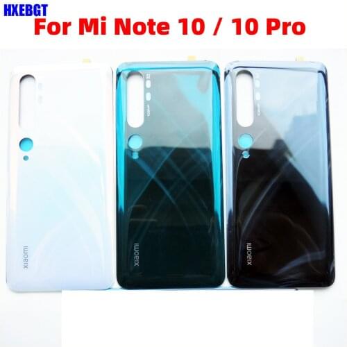 For Xiaomi Mi Note 10 / 10 Pro Back Cover Chassis Case Rear Battery Housing Door With Camera Lens CC9 Pro Replacement Parts