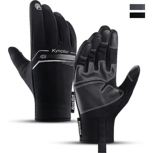 Winter Windproof Waterproof Touch Screen Gloves Add Velvet Anti-slip Cycling Gloves Comfortable Bike Bicycle Motorcycle Glove