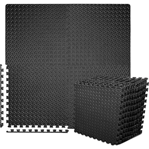 12PCS Thick Puzzle Exercise Mat Eva Rubber Carpet Sports Protection Gym Mat Yoga Fitness Non-Slip Splicing Rugs for Gym Workouts