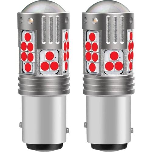 2Pcs 1157 BAY15D P21/5W Super Bright LED Car Brake Bulbs Turn Signals Auto Parking Lamp Daytime Running Lights Red White Yellow