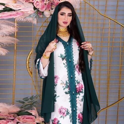 Abaya Dubai Turkey Arabic Hijab Muslim Satin Dress Islamic Clothing Dinner Dresses Abayas For Women Robe Musulman De Mode Femme