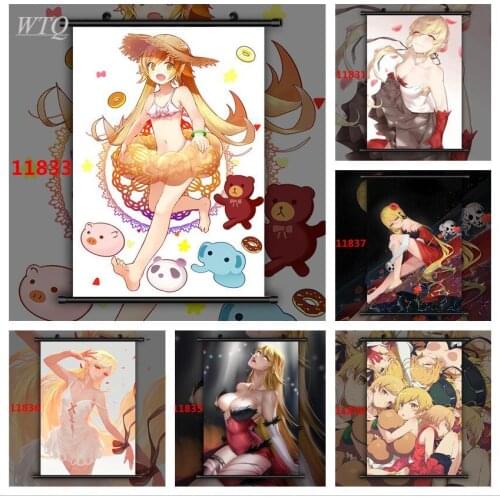 Anime Posters Monogatari Oshino Shinobu Anime Manga HD Print Wall Decor Wall Poster Wall Art Picture Room Decor Home Decor