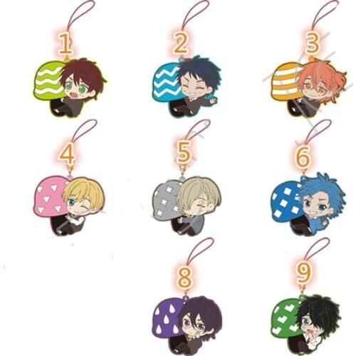 1pcs New Arival BL Fan Ogeretsu Tanaka BITCH-BO YARICHIN Resin Rubber Pendant Car Key Holder