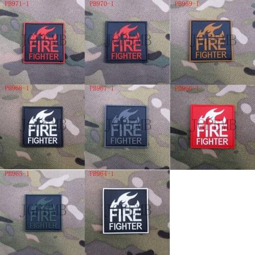 Fire Fighter Rescue Tactical Morale Military 3D PVC patch Badges