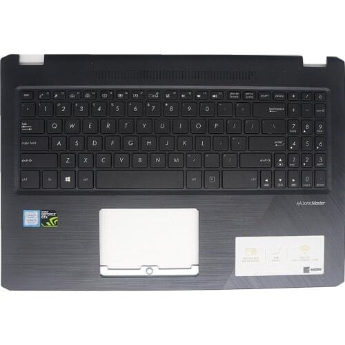Laptop US w/o backlit Keyboard/upper Case/Cover/Shell for Asus YX570 YX570U YX570UD YX570ZD FX570UD F570 X570U X570D X570Z