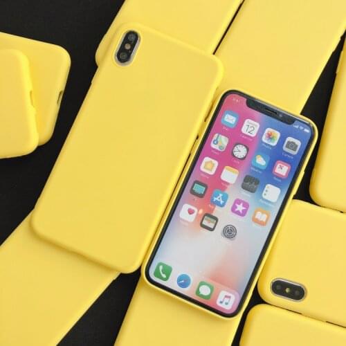 Yellow Matte Phone Case For xiaomi redmi note 9 9t 8 8t 7 6 5 4 Pro 9A 9C 9 Prime 8a 7a 6 6A 5 Plus 4X S2 Silicone TPU Cover