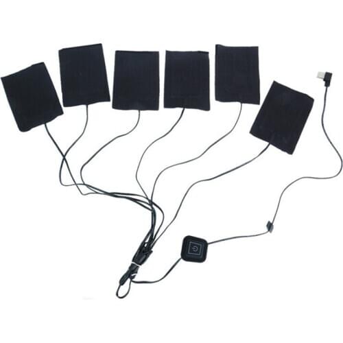 USB Charged Adjustable Electric Sheet Heating Pad With 3 Gear Temperature for Vest Jacket Outdoor Accessories