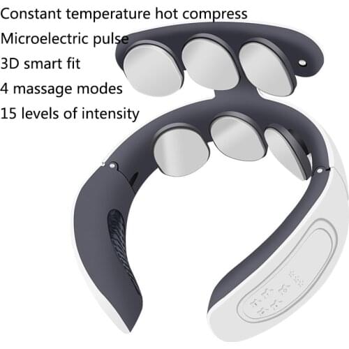 Massager For Neck 6 Head Neck Massager Heating Physiotherapy Neck Pain Relieve Relaxtoin Remote Control Machine Electric