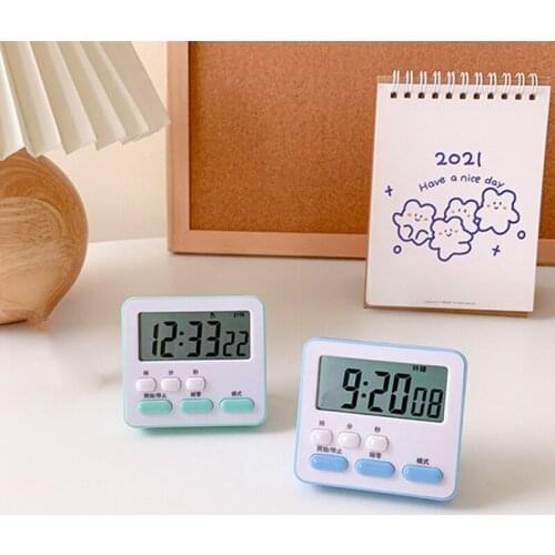 Multifunction Kitchen Timer Alarm Clock Home Kitchen Practical Supplies Cook Food Tool Kitchen Accessories Cooking Tool 4 Colors