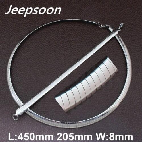 8mm Stainless Steel Fashion Jewelry High Quality Gold&Silver Color Collars Necklace&Bracelet Set For Woman And Girls SBJGAABI1