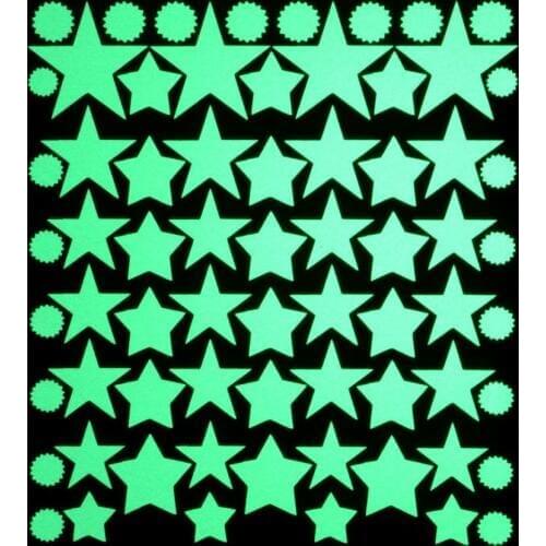 Luminous Stars Sun Shape Wall Sticker For Kids Rooms Glow in the Dark Poster Carved Fluorescent Self-adhesive Art Mural Decals