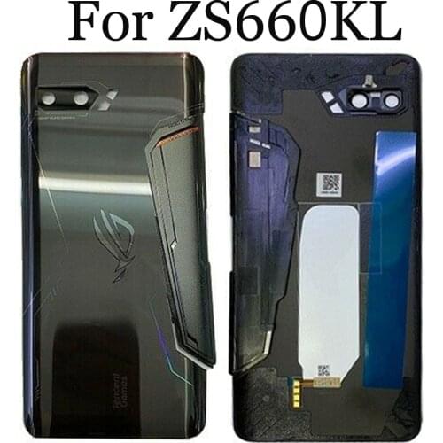 New For Asus ROG Phone 2 ZS660KL Back Battery Cover Door Rear Glass Housing Case For Asus ZS660KL I001D Battery Cover