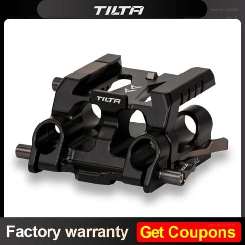 Tilta 15mm LWS Baseplate Quick Release Base Camera Cage for RED Komodo Sony FX3 A7C BMPCC 6K PRO 4K A7S3 GH5 BGH1 TA-BSP4-15-B
