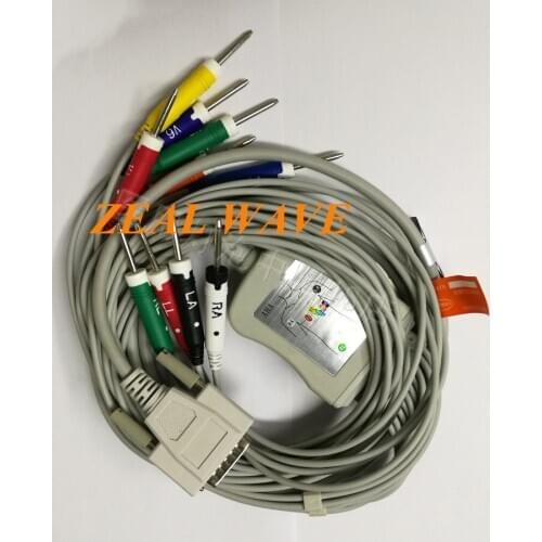 Suitable For Qingdao Photoelectric Electrocardiograph Lead Wire 15-Pin Lead Wire Japanese Photoelectric Lead Wire Straight Plug