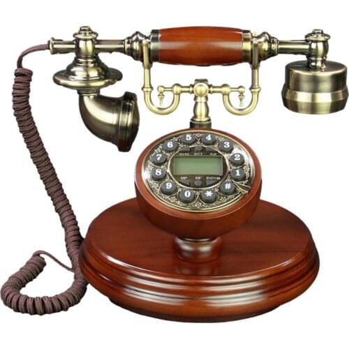 Vintage Telephone Simple Antique Retro Telephone Wire Landline Phone Telefono Desktop Caller Home Office Telephones Telefone