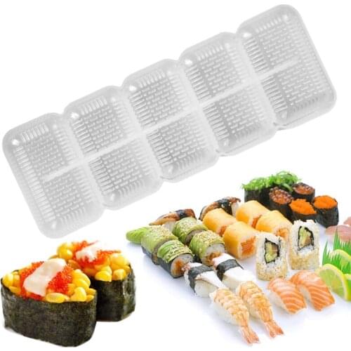 Sushi Rice Ball Mold Japanese Plastic Nigiri Mould Food Seaweed Rice Ball Maker Non Stick Press Bento DIY Accessories