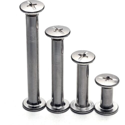 5sets stainless steel rivet butt screw album sample book to lock cookbook M5
